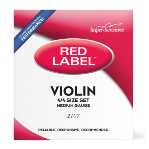 Струны для скрипки D'Addario Super Sensitive 2107 Red Label Violin String Set 4/4