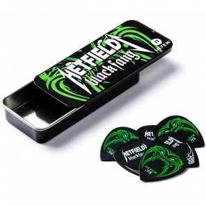 Набор медиаторов Dunlop PH112T.73 Hetfield's Black Fang Pick Tin 0.73 (6 шт.)