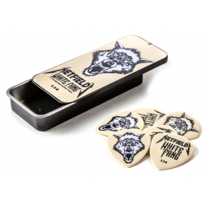 Набор медиаторов Dunlop PH122T1.0 Hetfield's White Fang Custom Flow Pick Tin 1.0 (6 шт.)