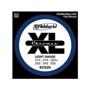 Струны для электрогитары D'Addario ECG25 XL Chromes Light (6 струн .12-.52)