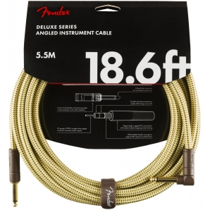 Инструментальный кабель Fender Cable Deluxe Series 18.6' 5.5 m Angled Tweed