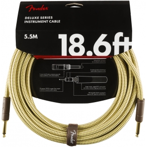 Инструментальный кабель Fender Cable Deluxe Series 18.6' 5.5 m Tweed