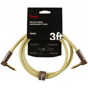 Инструментальный кабель Fender Cable Deluxe Series 3' 90 cm Angled Tweed