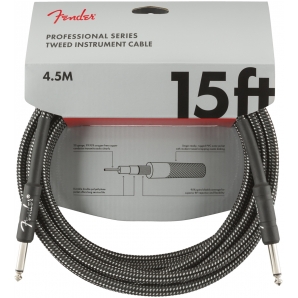 Инструментальный кабель Fender Cable Professional Series 15' 4.5 m Grey Tweed