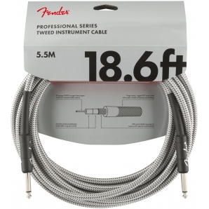 Инструментальный кабель Fender Cable Professional Series 18.6' 5.5 m White Tweed