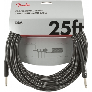 Инструментальный кабель Fender Cable Professional Series 25' 7.5 m Grey Tweed