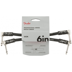 Патч кабель Fender Cable Professional Series 6" 15 cm Pair Patches Black