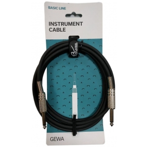 Інструментальний кабель Gewa 190000 Basic Line Mono Jack 6,3 mm/Mono Jack 6,3 mm (3 м)