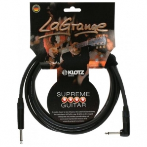 Инструментальный кабель Klotz LAPR0300 LaGrange Instrument Cable Black Angled 3 m