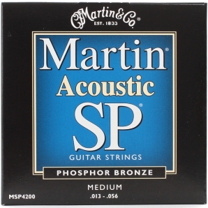 Струны для акустической гитары Martin MSP-4200 SP 92/8 Bronze Medium (.013-.056)