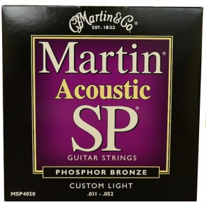 Струны для акустической гитары Martin MSP-4050 SP 92/8 Bronze Custom Light (.011-.052)