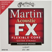 Струны для акустической гитары Martin MFX740 SP Flexible Core 92/8 Phosphor Bronze Light (.012-.054)