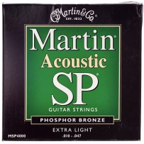 Струны для акустической гитары Martin MSP-4000 SP 92/8 Bronze Extra Light (.010-.047)