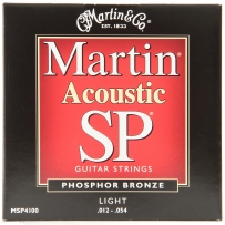 Струны для акустической гитары Martin MSP-4100 SP 92/8 Bronze Light (.012-.054)