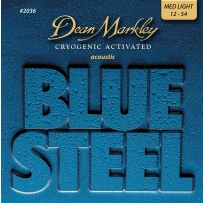 Струны для акустической гитары Dean Markley 2036 BlueSteel Medium Light (.12-.54)