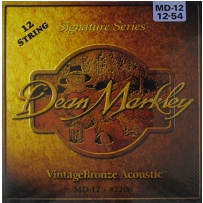 Струны для акустической гитары Dean Markley 2206 Vintage Bronze 12 Medium (.12-.54)
