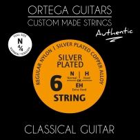 Струни для класичної гітари Ortega NYA44N Custom Authentic Regular Nylon Normal Tension