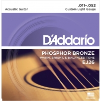 Струны для акустической гитары D'Addario EJ26 Phosphor Bronze Custom Light (.11-.52)