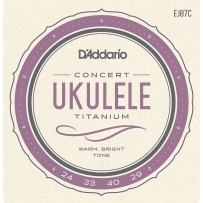 Струны для укулеле D'Addario EJ87C Titanum Ukulele Concert (.025-.029)