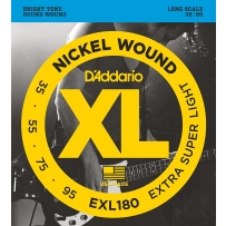 Струны для бас гитары D'Addario EXL180 XL Nickel Wound Bass Extra Super Light 4 (.35 - .95)