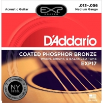 Струны для акустической гитары D'Addario EXP17 Phosphor Bronze Medium (.13-.56)