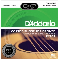Струны для акустической гитары D'Addario EXP23 Phosphor Bronze Bariton (.16-.70)