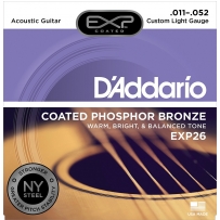 Струны для акустической гитары D'Addario EXP26 Phosphor Bronze Custom Light (.11-.52)