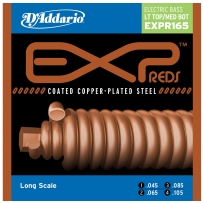 Струны для бас гитары D'Addario EXPR165 EXP Electric Bass Coated Reds 4 (.45 - .105)