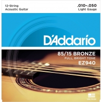 Струны для акустической гитары D'Addario EZ940 85/15 Bronze Medium (.10-.50)