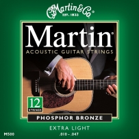 Струны для акустической гитары Martin M-500 Traditional Extra Light 12 String (.010-.047)