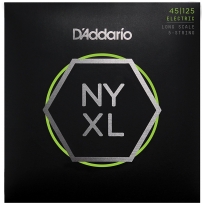 Струны для бас гитары D'Addario NYXL45125 Bass Light Top / Med Bottom 5 (.45 - .125)