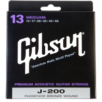Струны для акустической гитары Gibson SAG-J200 Phosphor Bronze Medium (.013-.056)