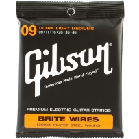 Струны для электрогитары Gibson SEG-700ULMC Brite Wires Ultra Light Med Cst (6 струн .009-.046)