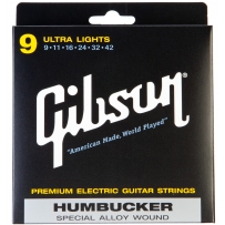 Струны для электрогитары Gibson SEG-SA09 Humbucker Special Ultra Light (6 струн .009-.042)