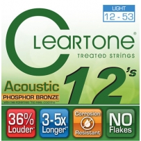 Струны для акустической гитары Cleartone 7412 Phosphor Bronze Light (.12-.53)