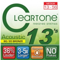 Струны для акустической гитары Cleartone 7613 80/20 Bronze Medium (.13-.56)