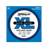 Струны для электрогитары D'Addario EJ21 XL Jazz Light (6 струн .012-.052)