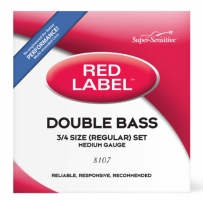 Струны для контрабаса D'Addario Super Sensitive 8107 Red Label Double Bass String Set 3/4