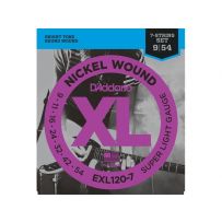 Струны для электрогитары D'Addario EXL120-7 XL Super Light 7str (6 струн .009-.054)