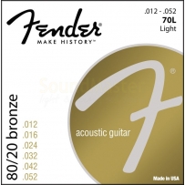 Струны для акустической гитары Fender 70L 80/20 Bronze (.012-.052)