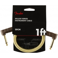 Инструментальный кабель Fender Cable Deluxe Series 1' 30 cm Angled Tweed