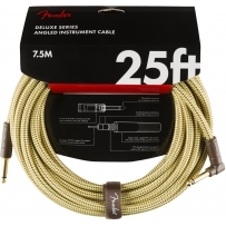 Инструментальный кабель Fender Cable Deluxe Series 25' 7.5 m Angled Tweed
