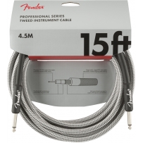 Инструментальный кабель Fender Cable Professional Series 15' 4.5 m White Tweed