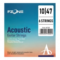 Струни для акустичної гітари Fzone AC101 Acoustic Phosphor Bronze (.10 - .47)
