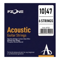 Струни для акустичної гітари Fzone AT101 Acoustic Phosphor Bronze (.10 - .47)
