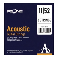 Струни для акустичної гітари Fzone AT103 Acoustic Phosphor Bronze (.11 - .52)