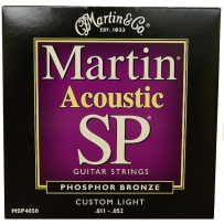 Струны для акустической гитары Martin MSP-4050 SP 92/8 Bronze Custom Light (.011-.052)